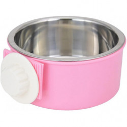 Stainless Steel Dog Cat Food Bowl Pet Feeder 2 In 1 Hanging Bowl Attach Cage Mount For Small Pets Stainless Steel Dog Cat Food Bowl Pet Feeder 2 In 1 Hanging Bowl Attach Cage Mount For Small Pets