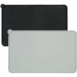 Silicon Floor Cat Dog Pet Feeding Bowl Mat Non Slip Waterproof Wipeable Easy Clean (black) Silicon Floor Cat Dog Pet Feeding Bowl Mat Non Slip Waterproof Wipeable Easy Clean (black)