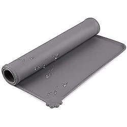 Silicon Floor Cat Dog Pet Feeding Bowl Mat Non Slip Waterproof Wipeable Easy Clean (black) Silicon Floor Cat Dog Pet Feeding Bowl Mat Non Slip Waterproof Wipeable Easy Clean (black)