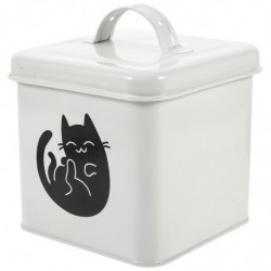 Large-capacity Pet Food Storage Box Multi-functional Iron Cat Snack Bucket Dog Snack Bin with Sppon Large-capacity Pet Food Storage Box Multi-functional Iron Cat Snack Bucket Dog Snack Bin with Sppon