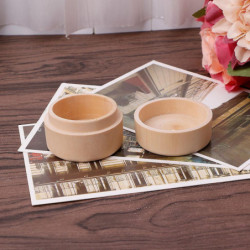 Small Round Wooden Storage Box With Lid Moisture Proof Sealing Organizer Small Round Wooden Storage Box With Lid Moisture Proof Sealing Organizer