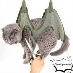 Chat Toilettage Ongles Coupe Anti Griffure Morsure Sac Fixe Bain Garniture Retenue Sac Beauté Animale Hamac [...]
