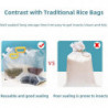 10 Pcs Grain Moisture-Proof Sealed Bag, Reusable Large-Capacity Grain Storage Bags, Stand Up Transparent Food [...]