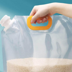 10 Pcs Grain Moisture-Proof Sealed Bag, Reusable Large-Capacity Grain Storage Bags, Stand Up Transparent Food [...]