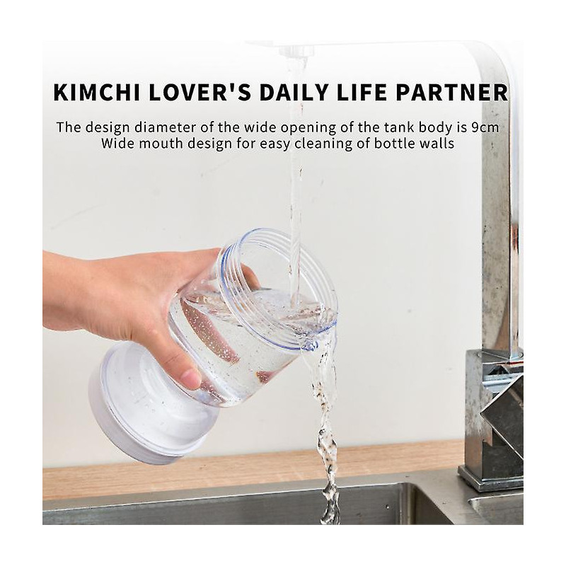 Pickle Jar Wet Dry Separation Olive Hourglass Jar Leakproof Airtight Food Containers Reusable Multipurpose Pickle [...]