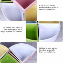 Hamster Bowl, Ceramic, Chewing Bowl, Water Bowl Compatible Small Rodents, Gerbils, Hamsters, Mice, Pigs