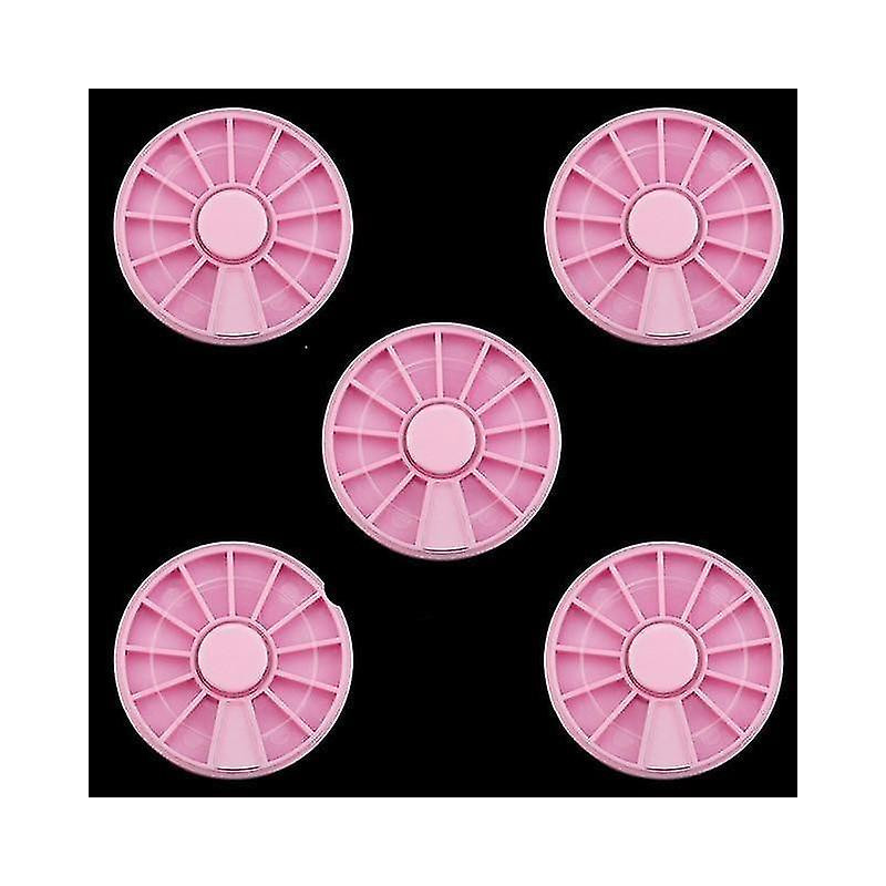 Rose x 5piece Bijoux réglables Boucle d’oreille Conteneur Conteneur Boîte de stockage