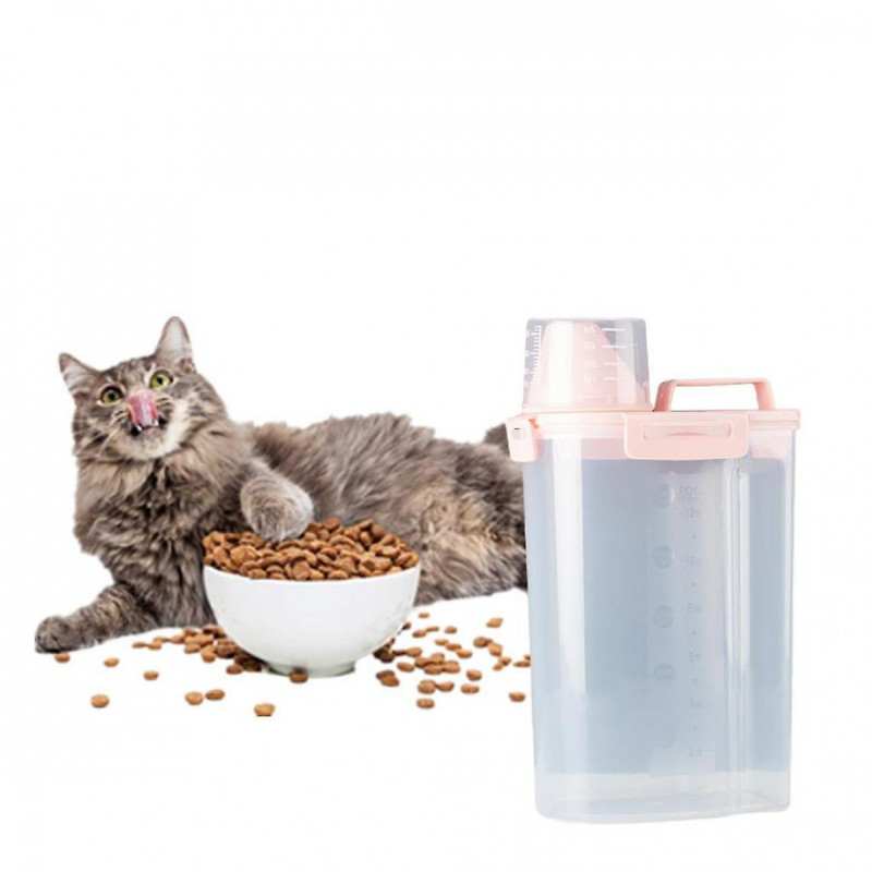 Pet Dry Food Storage Bin Feeders