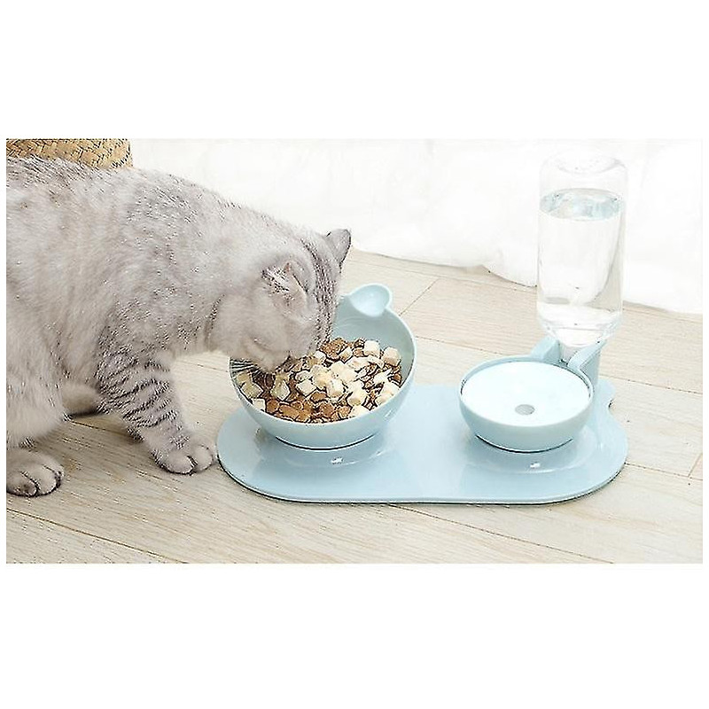 Automatic Feeder For Cats Dispenser Storage Pet Dog Food Bowl Container* @bugu