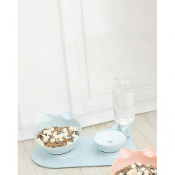 Automatic Feeder For Cats Dispenser Storage Pet Dog Food Bowl Container* @bugu