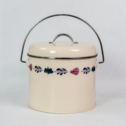 Round Flower Type Biscuits Can Metal Home Rice Et Laundry Pets Food Box Jar B