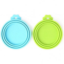 Pet Food Silicone Lid For Dog And Cat Food, 2 Pack Universal Size Food Jar Lid Pet Food Silicone Lid For Dog And Cat Food, 2 Pack Universal Size Food Jar Lid