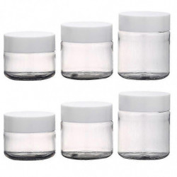 6pcs Portable for home use Plastic Cosmetics Jars 6pcs Portable for home use Plastic Cosmetics Jars