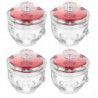 4pcs Portable for home use Glass Container