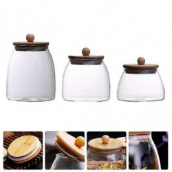 3pcs Kitchen Food Storage Moisture-proof Storage Jars 3pcs Kitchen Food Storage Moisture-proof Storage Jars