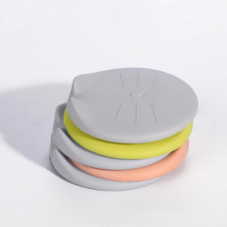 Pet Food Can Cover: Rubber Universal Dog Food Can Lid Cover Circle Lightweight Kitten Food Can Top For Puppy [...]