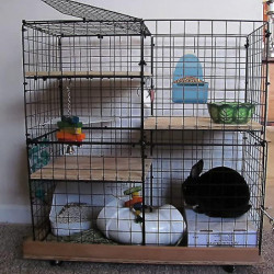 Rabbit Food Bowl Food Box Feed Box Automatic Feeder Overturned Trough 2 Pieces Blue Rabbit Food Bowl Food Box Feed Box Automatic Feeder Overturned Trough 2 Pieces Blue