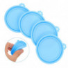 4pcs Pet Food Can Covers Fresh-keeping Covers Silicone Can Lids Dog Food Can Covers