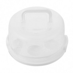 1pc Portable Cake Box Handheld Cake Packaging Food Storage Case Fresh Keeping Container with Lid (White) 1pc Portable Cake Box Handheld Cake Packaging Food Storage Case Fresh Keeping Container with Lid (White)