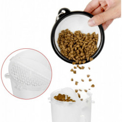 Travel Dog Water Bottle And Bowl, Acsergery Portable Pet Food Container 2-in-1 Gift Travel Dog Water Bottle And Bowl, Acsergery Portable Pet Food Container 2-in-1 Gift