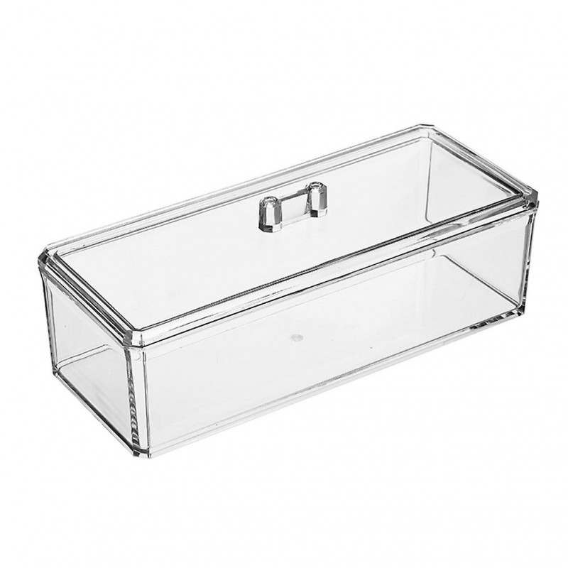 1 Pc Acrylic Transparency Food Storage Box Tea Bag Organizer Kitchen Sorting Container with Dustproof Cover