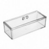1 Pc Acrylic Transparency Food Storage Box Tea Bag Organizer Kitchen Sorting Container with Dustproof Cover