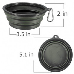 2 Pcs Bols pliables pour chiens, tasse pliable pour animaux de compagnie Nourriture pour chat Alimentation à l’eau 2 Pcs Bols pliables pour chiens, tasse pliable pour animaux de compagnie Nourriture pour chat Alimentation à l’eau
