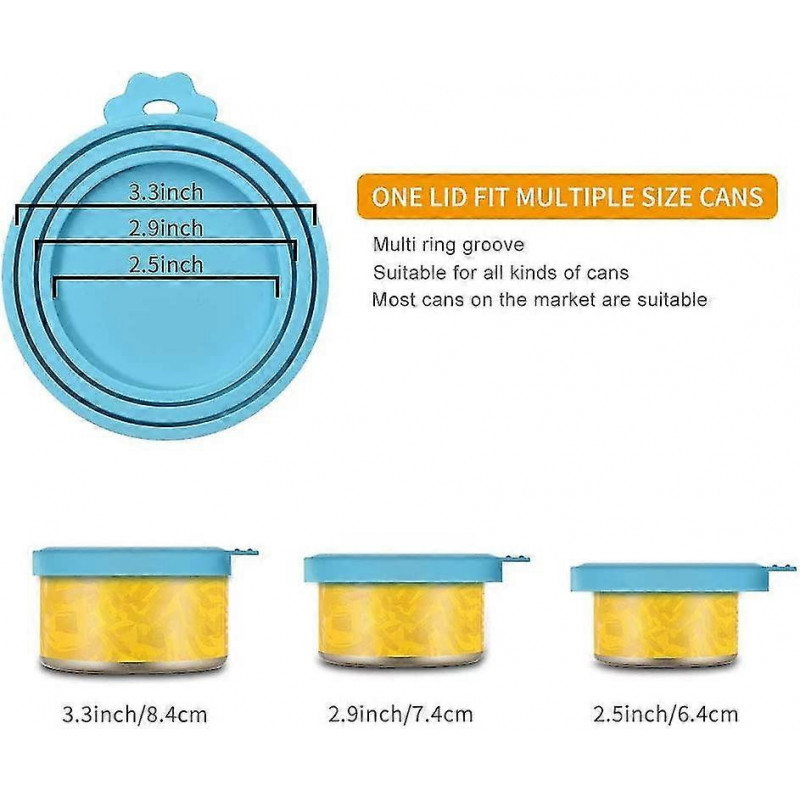2-Pack Can Covers Universal Silicone for Pet Food Cans Fits Most Standard Size BPA FreeGreen 2-Pack Can Covers Universal Silicone for Pet Food Cans Fits Most Standard Size BPA FreeGreen