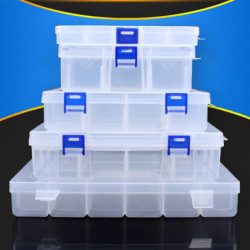 Rectangular Transparent Parts Box Screw Jewelry Plastic Container Home Supply Rectangular Transparent Parts Box Screw Jewelry Plastic Container Home Supply