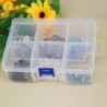 Rectangular Transparent Parts Box Screw Jewelry Plastic Container Home Supply