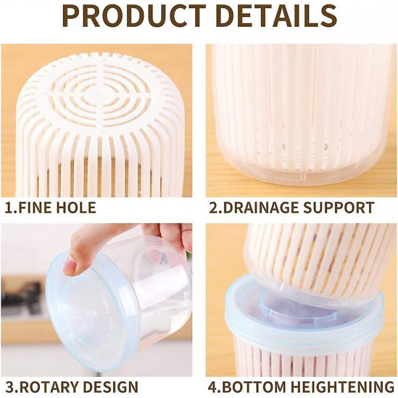 3 Pieces Of Drain Fresh-keeping Box Can Be Joined To The Drain Fresh-keeping Box, Convenient To Store In The [...]