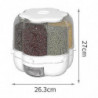 Separate Rice Bucket Rotating Grain Storage Box Household Insect-proof Moisture-proof Sealed Rice Storage Box