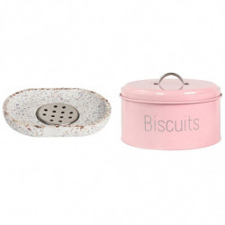 Cake Storage Box Candy Jar Moistureproof Sealing Ring Pink Cake Storage Box Candy Jar Moistureproof Sealing Ring Pink