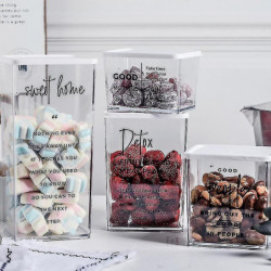 Storage Box With Lid Plastic Transparent Fresh-keeping Airtight Box Storage Jar For Storage Box With Lid Plastic Transparent Fresh-keeping Airtight Box Storage Jar For