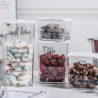 Storage Box With Lid Plastic Transparent Fresh-keeping Airtight Box Storage Jar For
