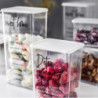 Storage Box With Lid Plastic Transparent Fresh-keeping Airtight Box Storage Jar For