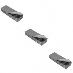 3 Pcs Foldable Storage Box Storage Box Moisture-proof Container (gray) 3 Pcs Foldable Storage Box Storage Box Moisture-proof Container (gray)