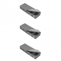 3 Pcs Foldable Storage Box Storage Box Moisture-proof Container (gray) 3 Pcs Foldable Storage Box Storage Box Moisture-proof Container (gray)