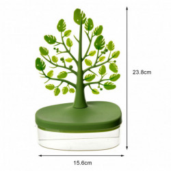 Jewellery Organizer European Leaf Shaped Transparent Base Multi-functional Secure Buckle Design Storage Box Jikaixiang Jewellery Organizer European Leaf Shaped Transparent Base Multi-functional Secure Buckle Design Storage Box Jikaixiang