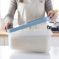 10kg Plastic Rice Storage Box Bucket Sealed Moisture-proof Large Capacity Grain Flour Container Jb5-2 10kg Plastic Rice Storage Box Bucket Sealed Moisture-proof Large Capacity Grain Flour Container Jb5-2