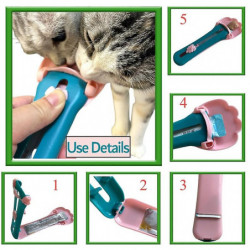 Cat Claw Pet Feed Spoon | Squeezed Food Dispenser for Dogs and Kittens Cat Claw Pet Feed Spoon | Squeezed Food Dispenser for Dogs and Kittens