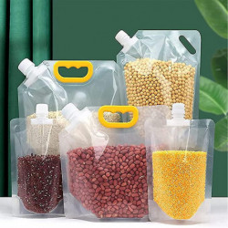 Grain Moisture-proof Sealed Bag,10 Pcs Transparent Grain Storage Suction Bags,reusable Airtight Smell Proof [...]