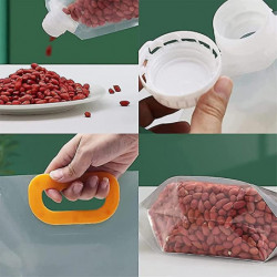 Grain Moisture-proof Sealed Bag,10 Pcs Transparent Grain Storage Suction Bags,reusable Airtight Smell Proof [...]