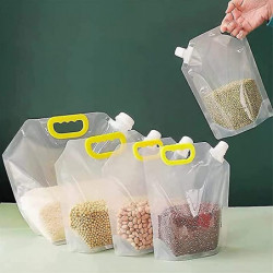 Grain Moisture-proof Sealed Bag,10 Pcs Transparent Grain Storage Suction Bags,reusable Airtight Smell Proof [...]
