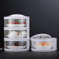Kitchen Stackable Insulation Dust Proof Food Leftover Container With Lid Cover