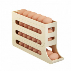 Boîte de stockage d’oeufs coulissante automatique Conteneur d’oeufs portable de grande capacité pour l’extérieur