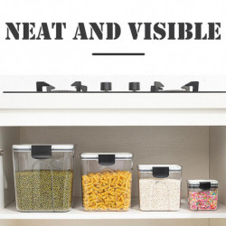 Flip-Top Multifunctional Storage Box Waterproof Snack Sealing Container for Kitchen Pantrys