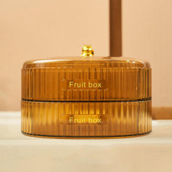 Simple Dry Fruit Tray with Multi-Grid Dust-proof Nuts Candys Container for Friends Party