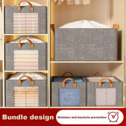 Wardrobe Storage Box Moisture-proof Large Capacity Basket For Living Room