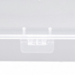 5Pcs Small Plastic Container Multifunctional Organizing Clear Transparent Storage Box Waterproof for Crafts Jewelry Puff
